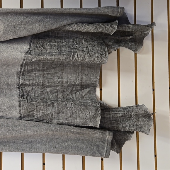 Kamana Open Cardigan LACE  & LIGHT SWEATER **GRAY** NEW SZ LARGE. BEAUTIFUL - Picture 7 of 10